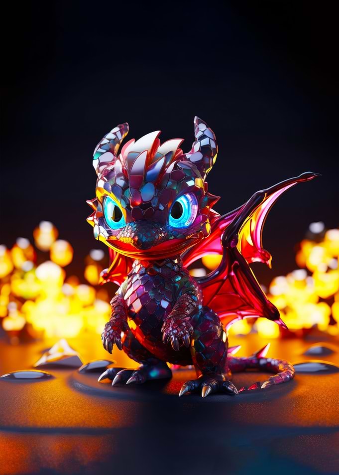 Fire Baby Dragon