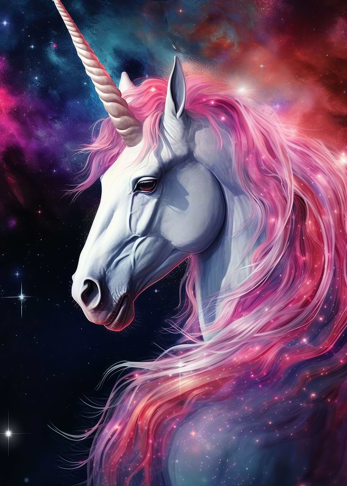 Unicorn in Space and Stars