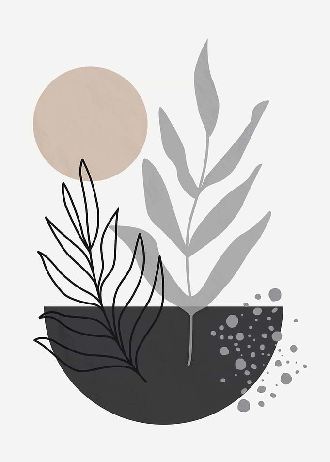 Minimalist Art plant bowl