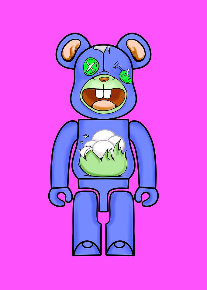 bear brick doll