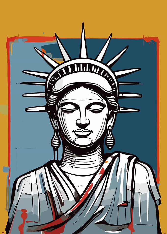 Liberty Buddah Poster Art