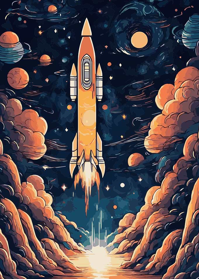 Rocket Launch Fantasy 8