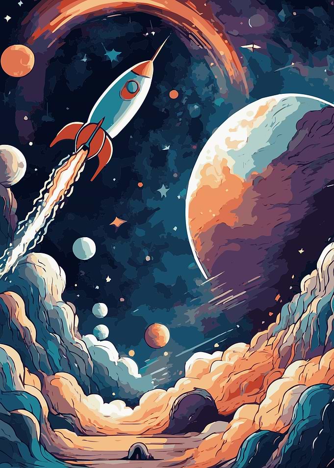 Rocket Launch Fantasy 7