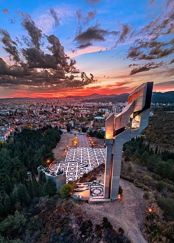 Sunset over Stara Zagora