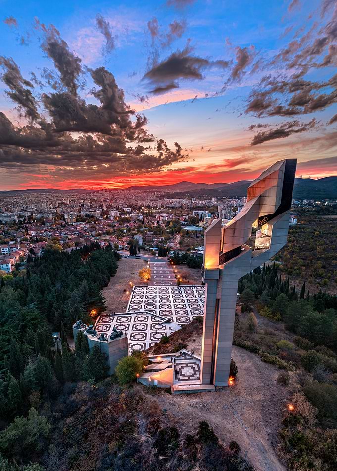 Sunset over Stara Zagora