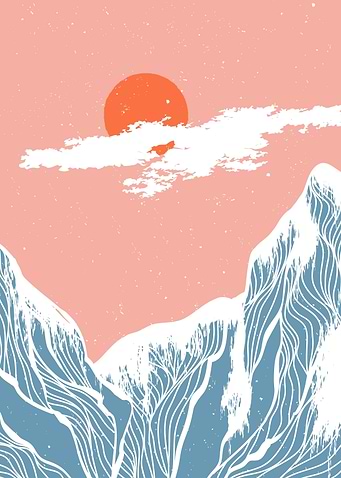 abstract mountain