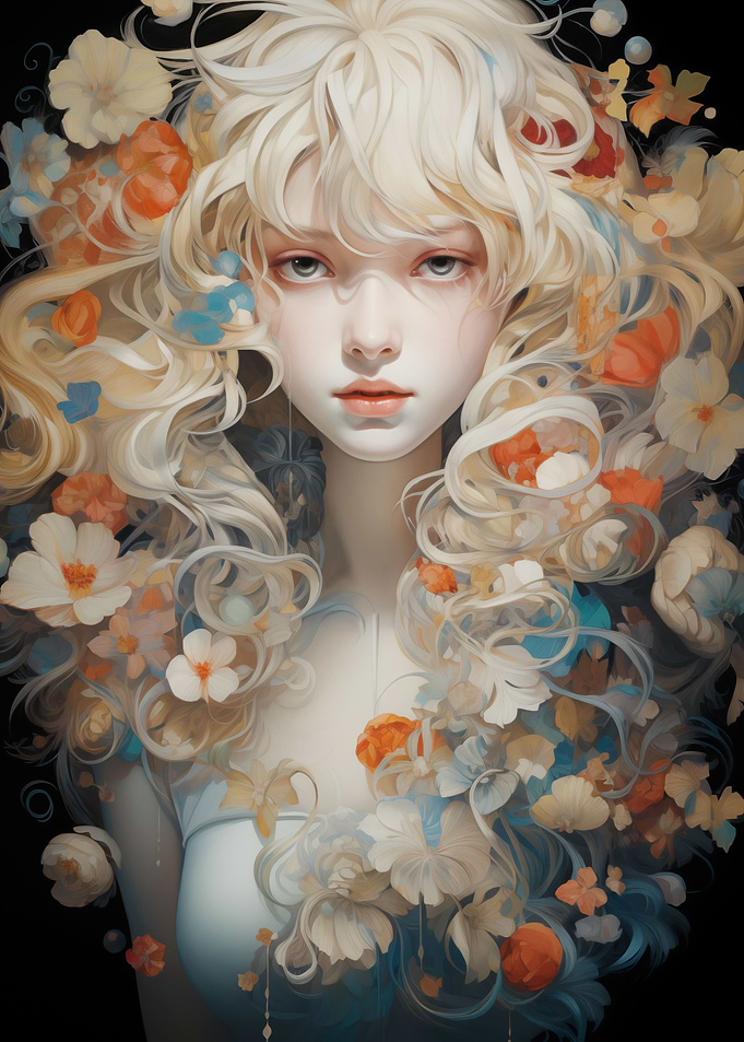 Bishoujo in Flowers
