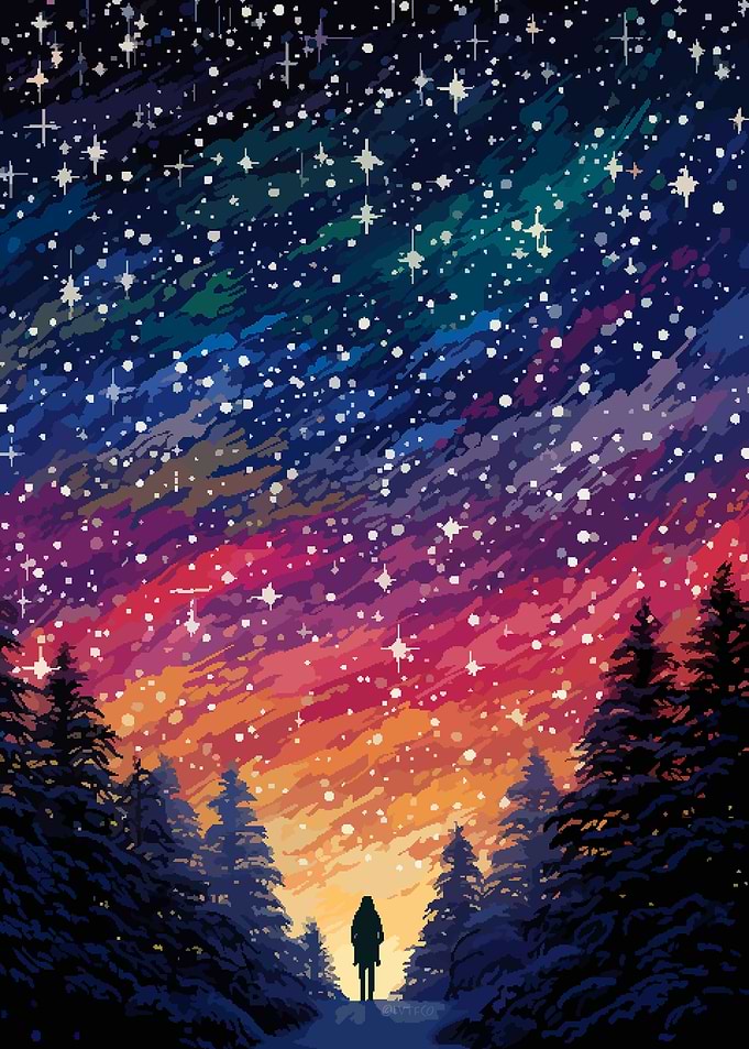 Inspiring Forest Pixel Art