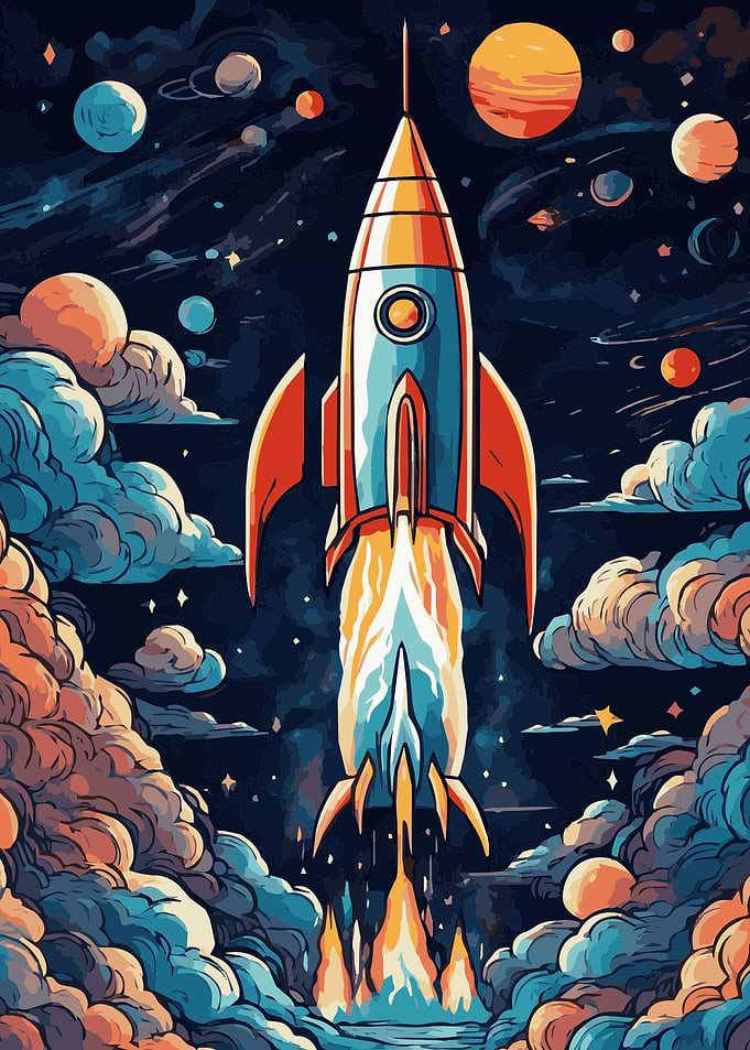 Rocket Launch Fantasy 6