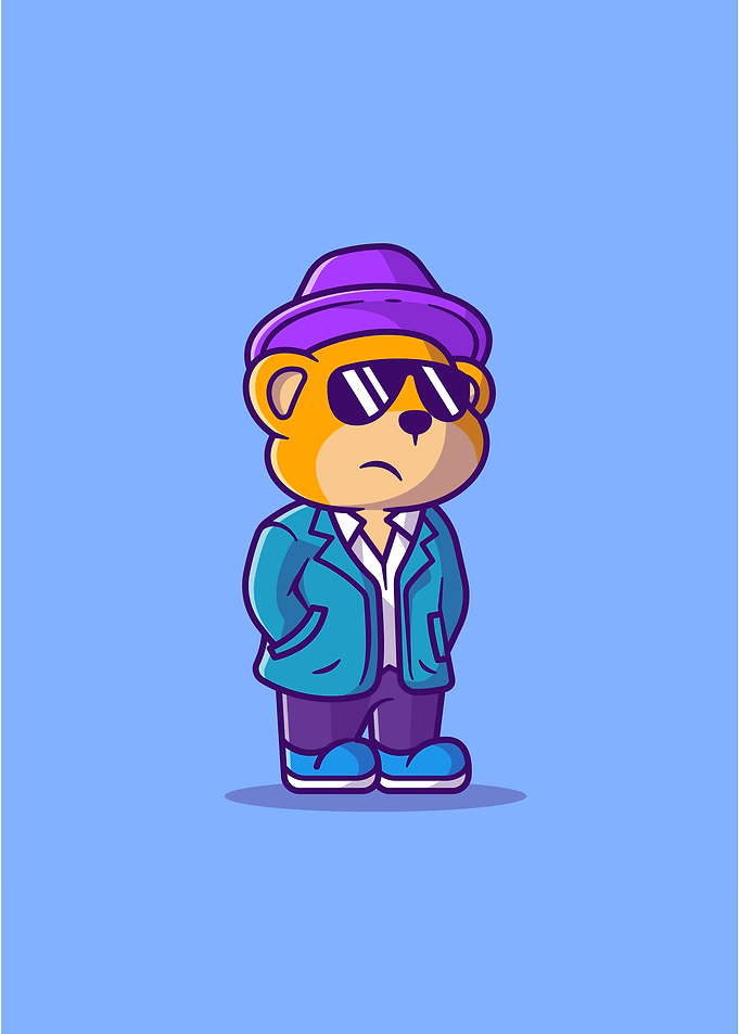 Cute Detective Bear