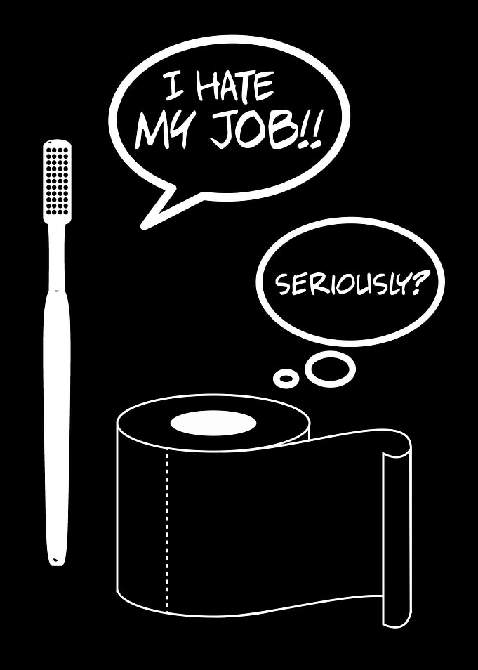 I HATE MY JOB FUNNY BLACK