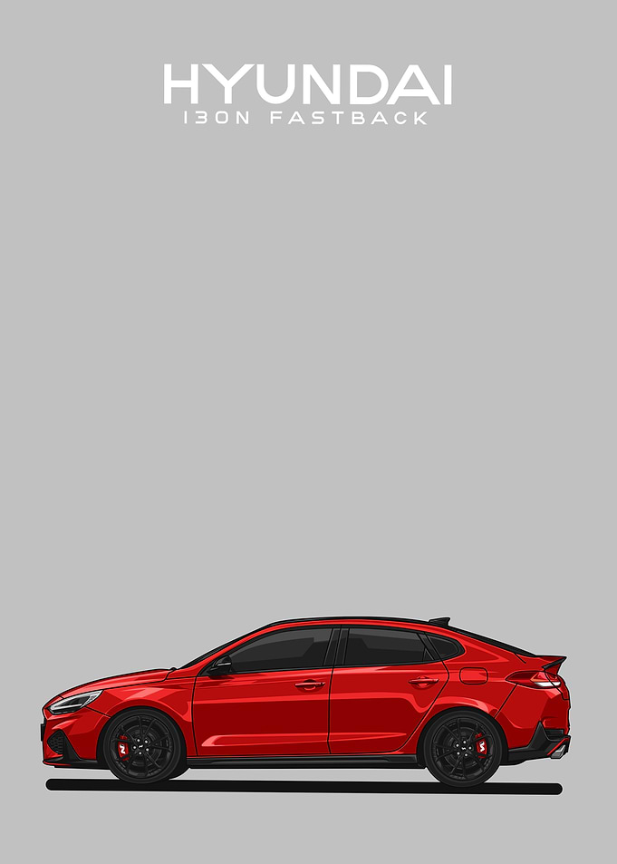 hyundai i30n fastback red