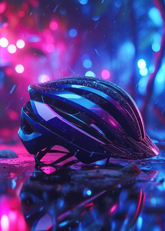 Riding Helm Aesthetic Neon