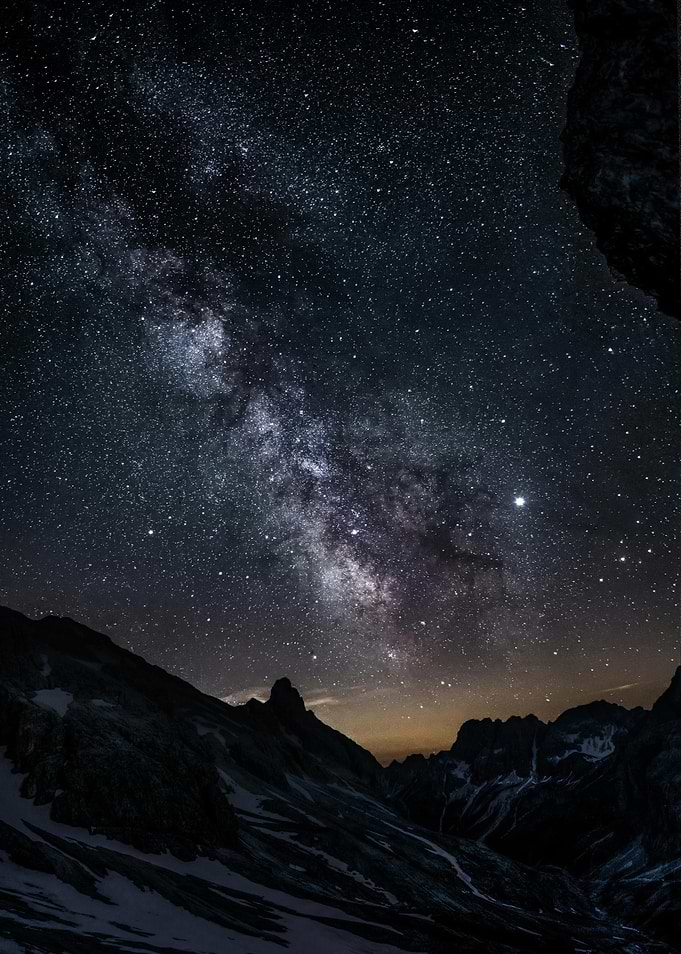 Mountains under the Milky
