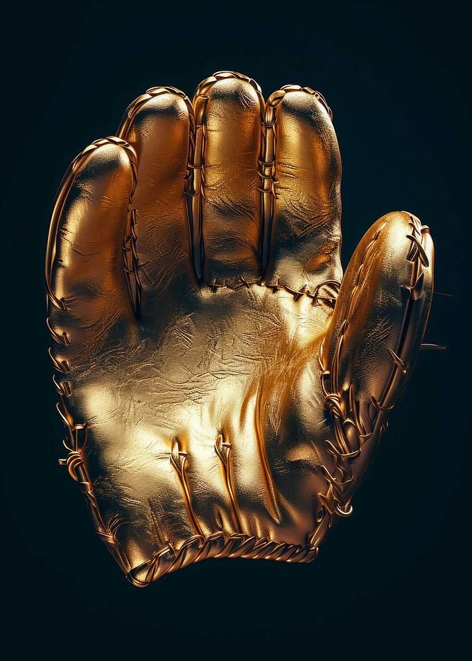 3D Dark Gold