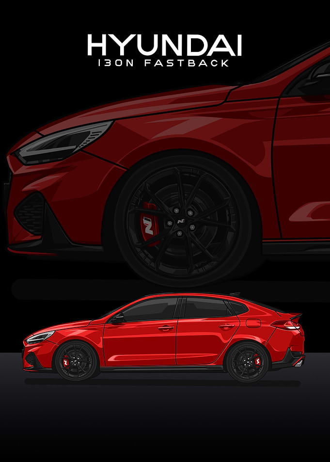 hyundai i30n fastback red