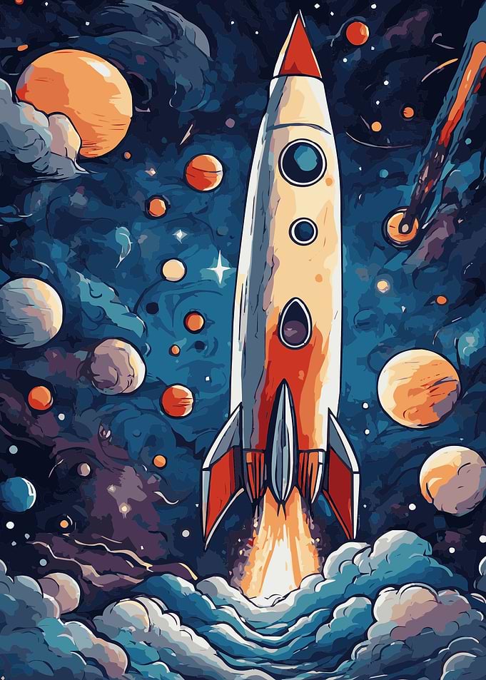 Rocket Launch Fantasy 1