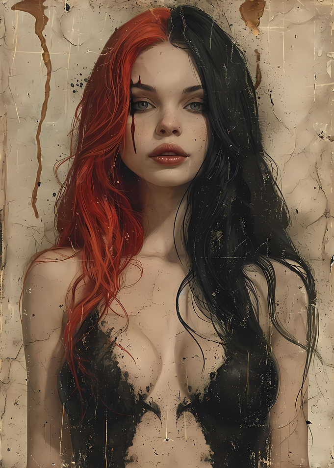 Goth Girl Retro Vintage