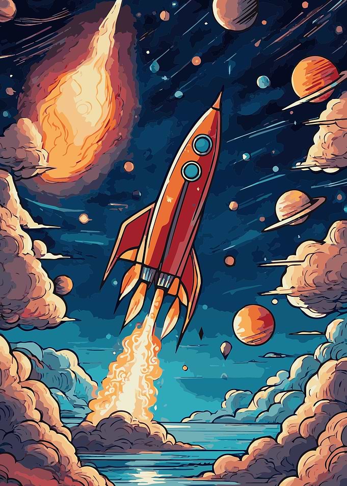 Rocket Launch Fantasy 9