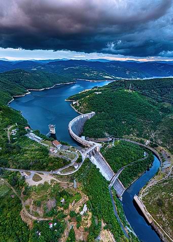 Kardzhali dam at Spring