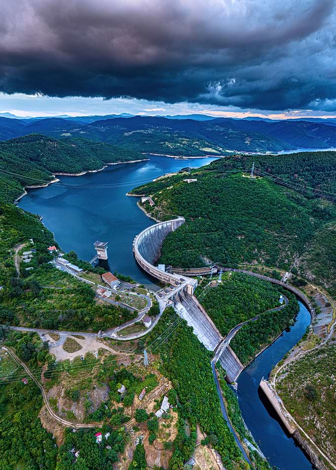 Kardzhali dam at Spring