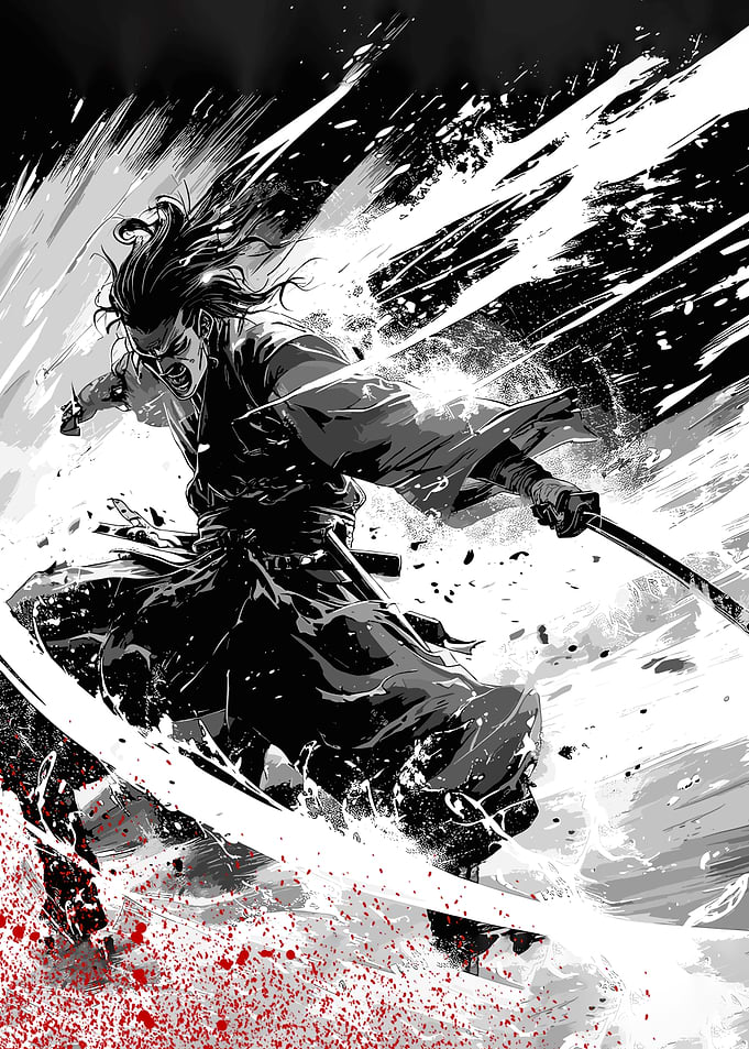 Anime Samurai Ink