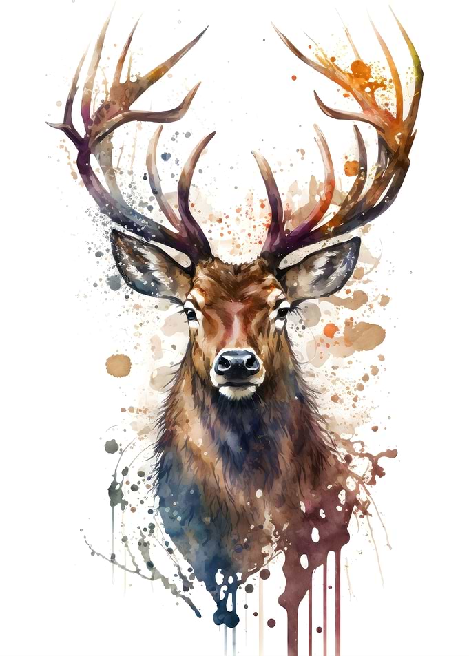 Deer Watercolor