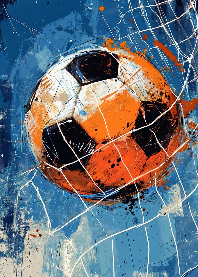 Ball in net soccer