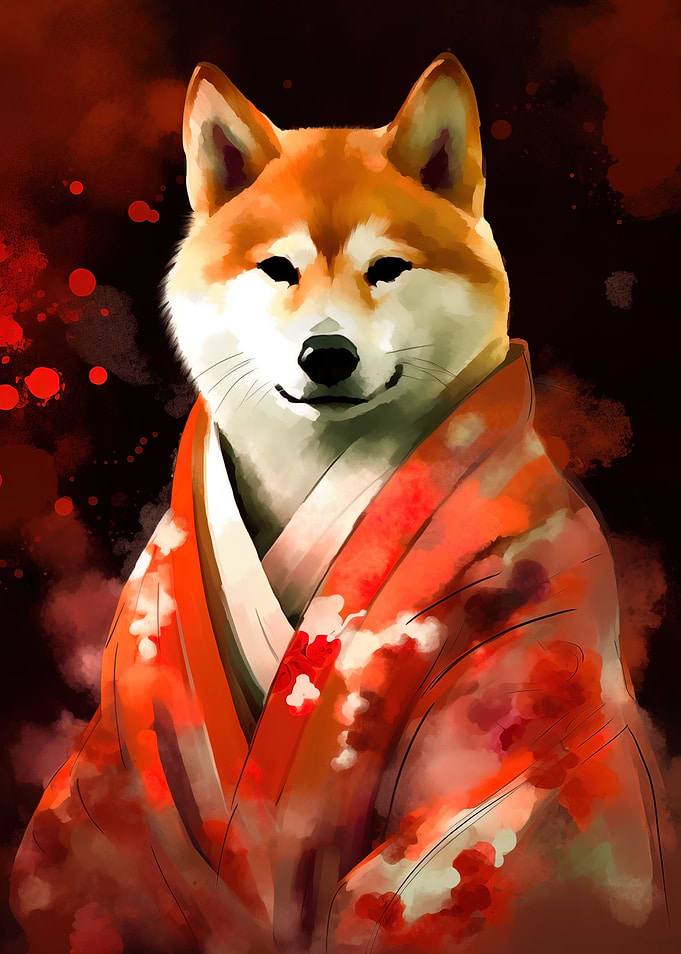 Japanese Akita Inu Kimono