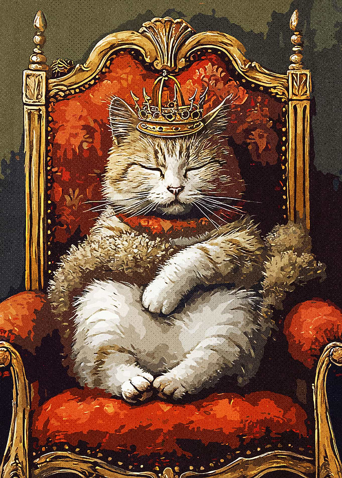 Cute King Cat