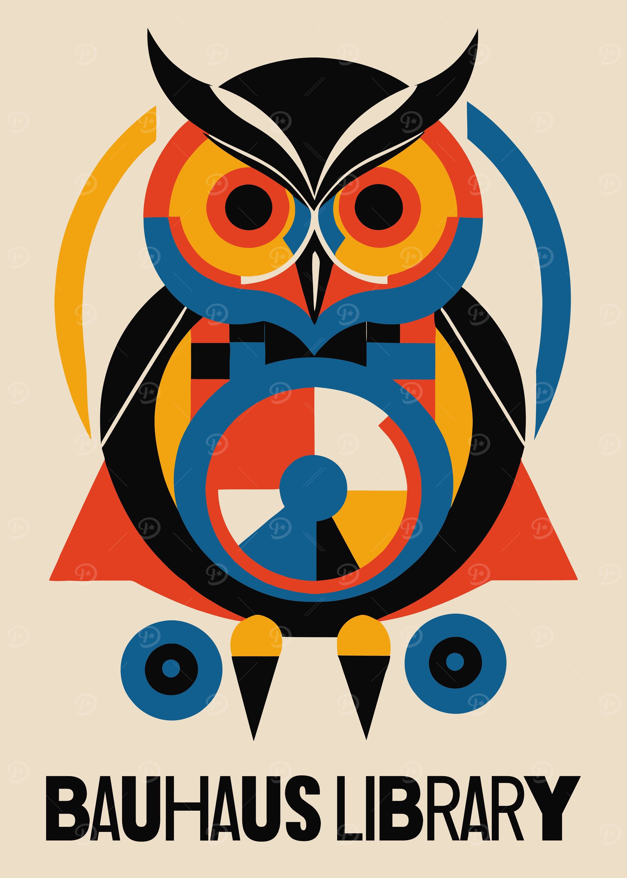BAUHAUS LIBRARY POSTER