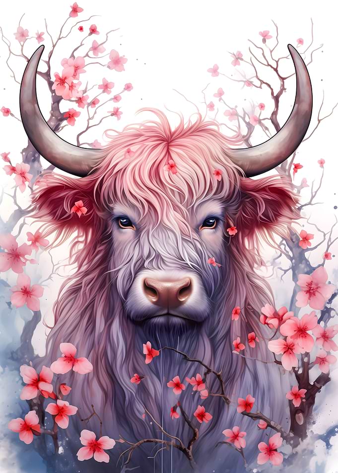 Cherry Highland Cow