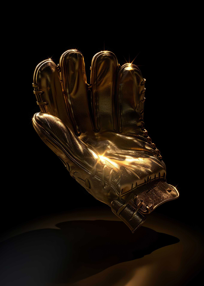 3D Dark Gold