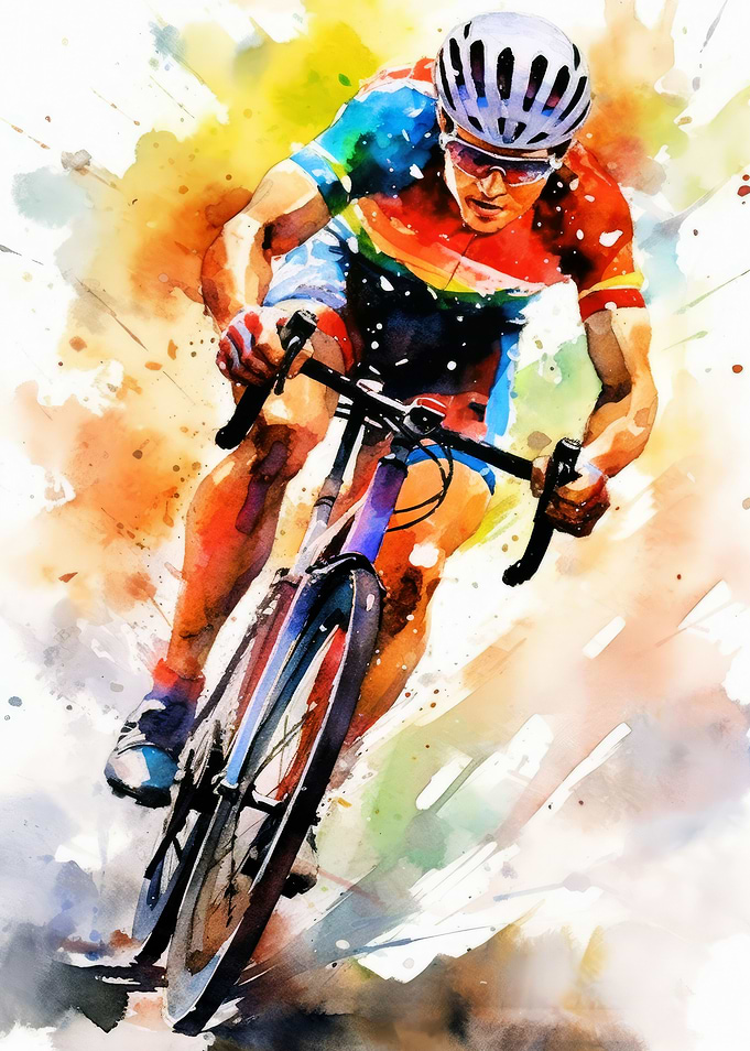 Cycling sport art