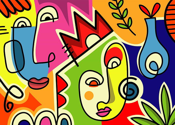 Abstract fine art vector