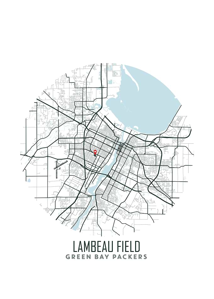 Lambeau Field Stadium Map