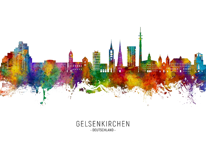 Gelsenkirchen Skyline