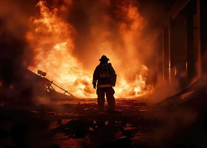 Firefighter man