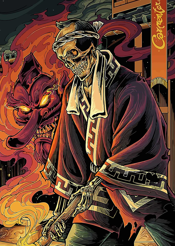 Japanese Tengu Demon