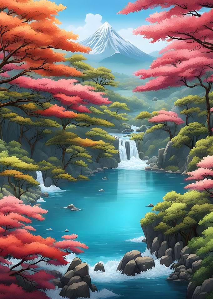 japan landscape art