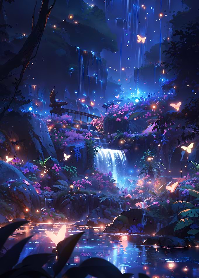 Blooming Waterfall