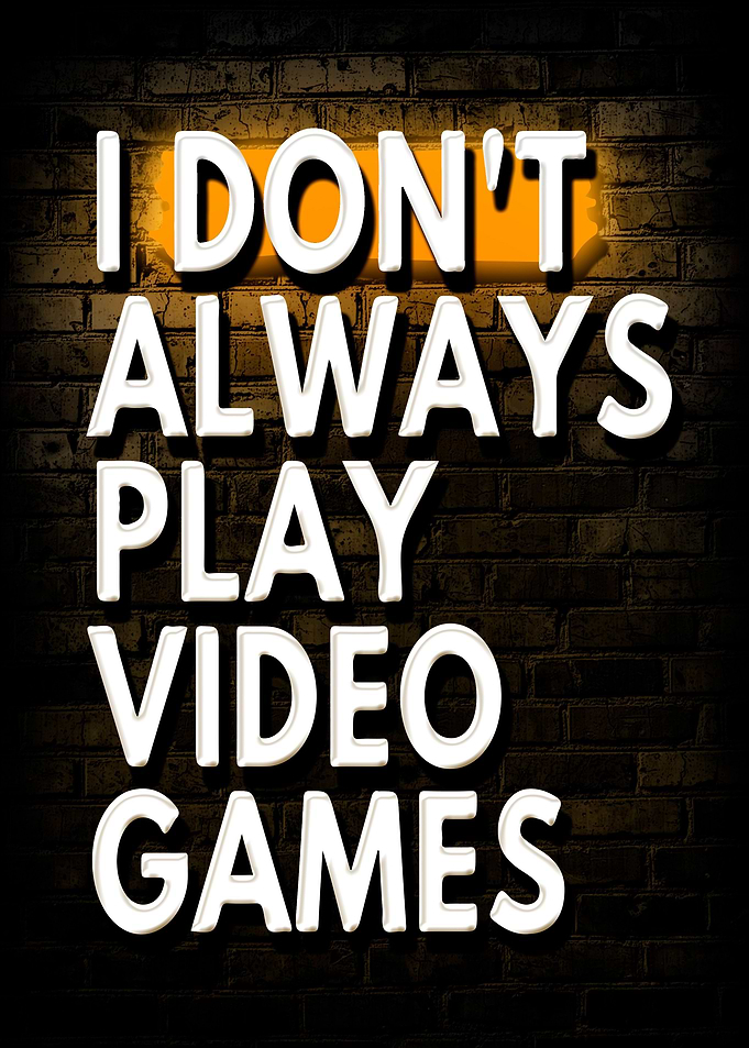Game Gamer Gaming Poster