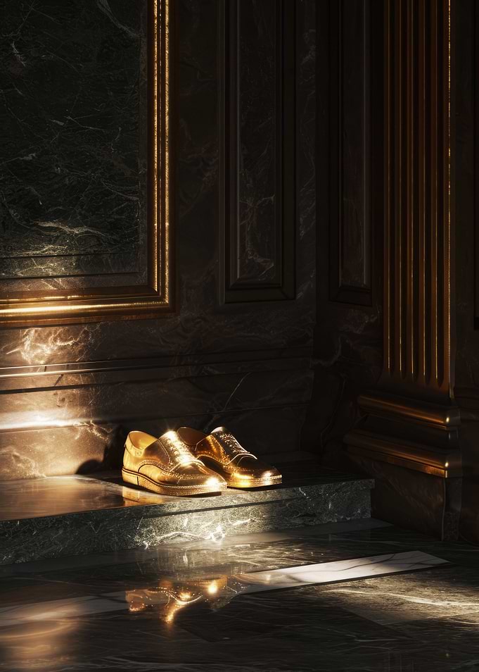 3D Dark Gold