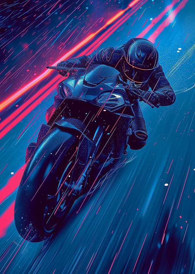 Hang off Bike Rider