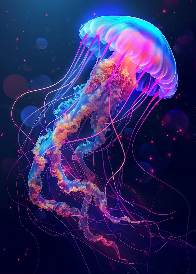 Neon Jellyfish
