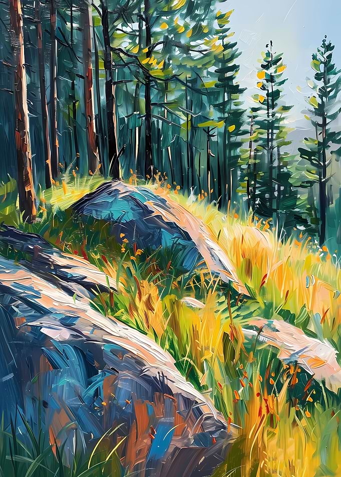 Sunrise Forest Landscape