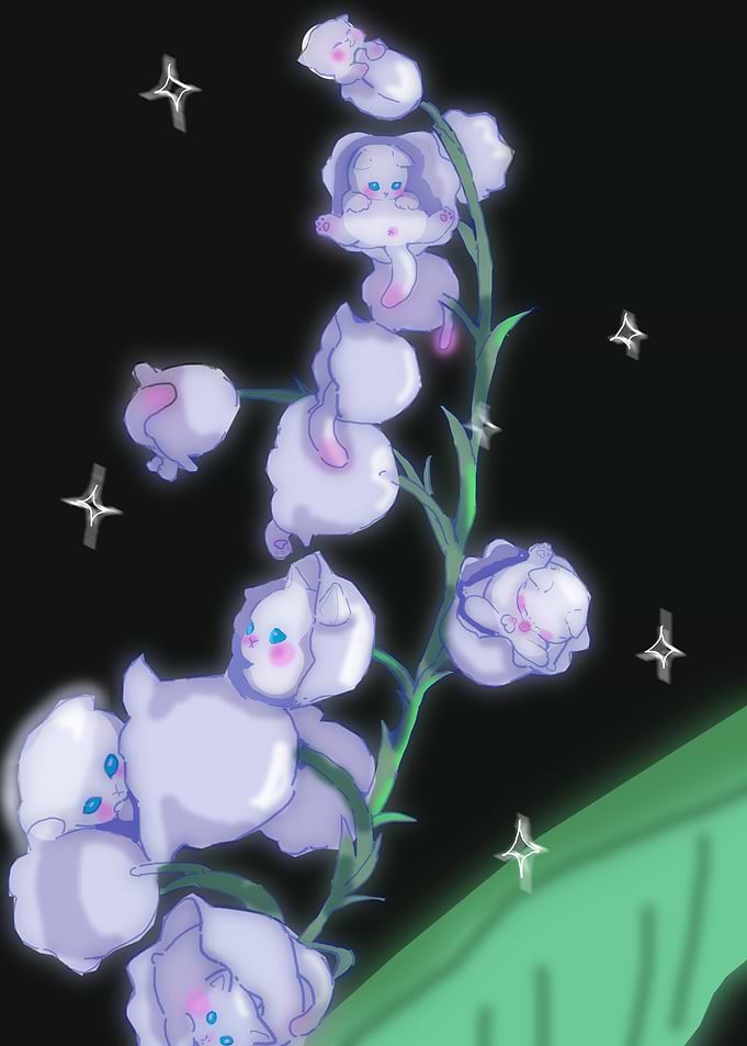 lily of valley cat