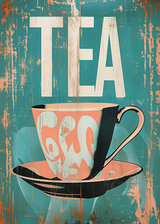Retro Tea Poster
