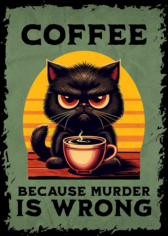 Funny Cat Coffee Shop