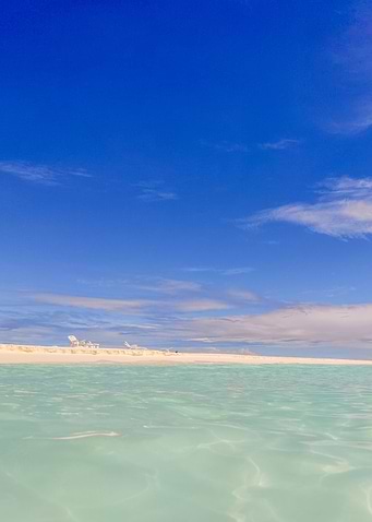 Azure sea and white beach